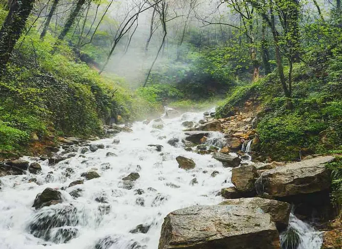 روستای انارجار و آبشار تیسکول از دل جنگل 5965695645