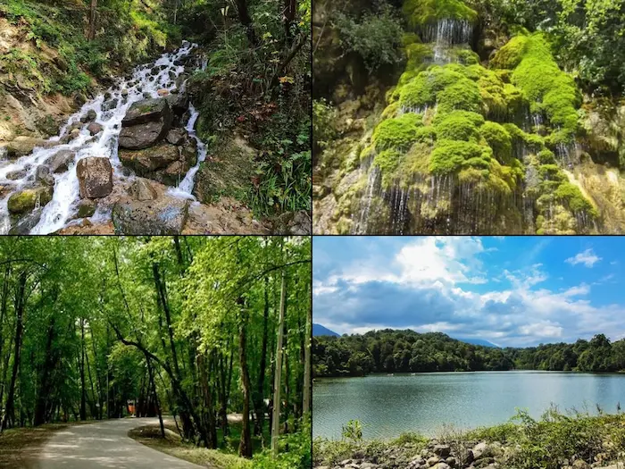 آبشار آب‌ پری،  آبشار سیسنگان، دریاچه الیمالات و  جنگل نور شمال 756757676776776