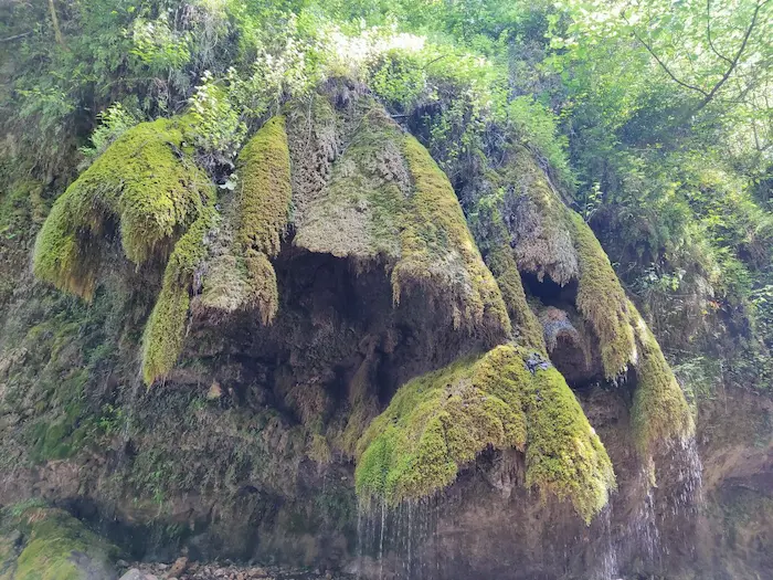 آبشار و صخره های گلسنگی در سیسنگان 4687487