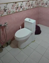 دستشویی فرنگی و اطراف کاشی کاری شده ویلا در نور 41646746